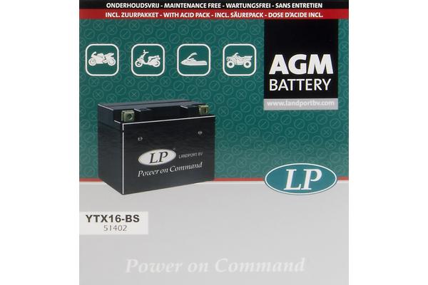 LANDPORT Аккумулятор AGM YTX16-BS