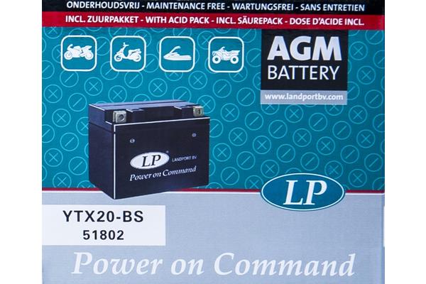 LANDPORT Аккумулятор AGM YTX20-BS