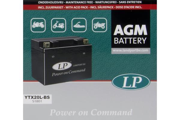 LANDPORT Аккумулятор AGM YTX20L-BS