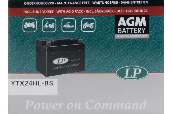 LANDPORT Аккумулятор AGM YTX24HL-BS