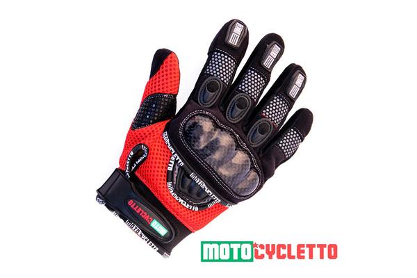 MOTOCYCLETTO перчатки NETTO красный