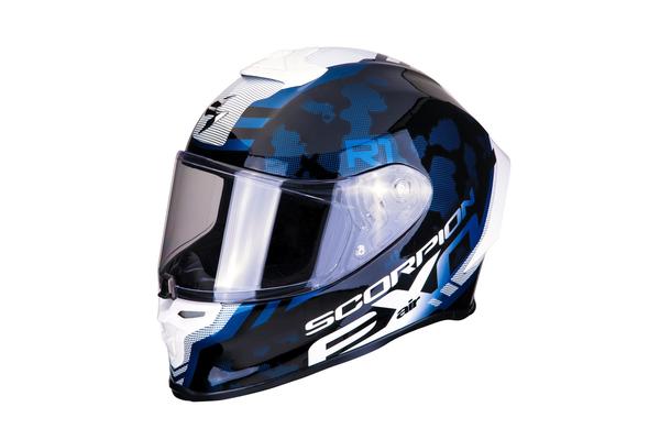 SCORPION EXO Мотошлем EXO-R1 AIR OGI, цвет Черный/Белый