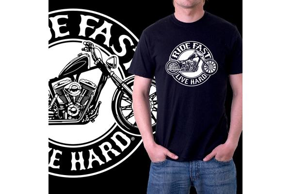 Мотофутболка RIDE FAST LIVE HARD